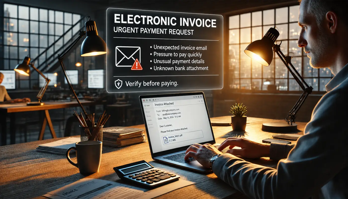 Fraude à la facturation électronique – de fausses factures ou coordonnées bancaires détournent les paiements Fraude à la facturation électronique – de fausses factures ou coordonnées bancaires détournent les paiements