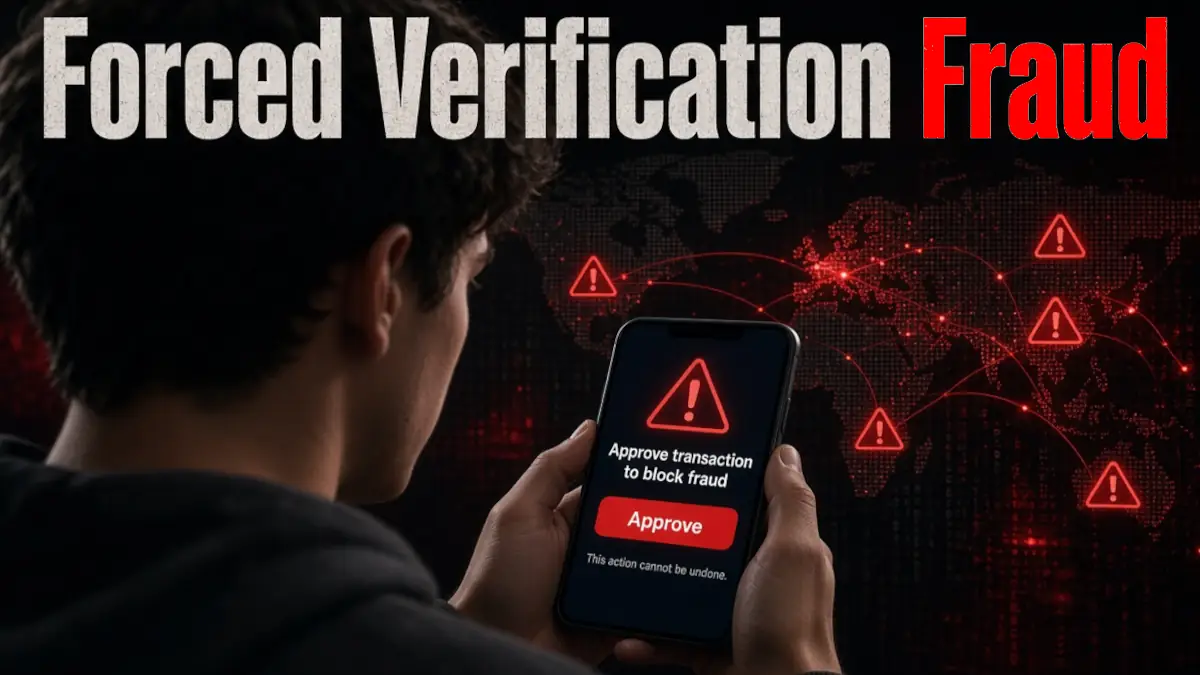 Arnaque à la validation forcée Arnaque à la validation forcée