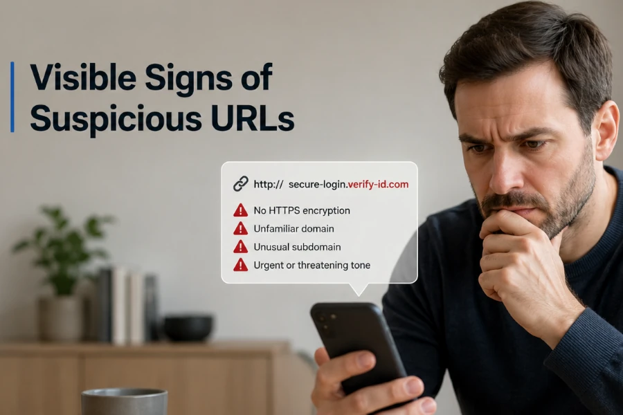 Repérer les signes visibles d’une URL suspecte Repérer les signes visibles d’une URL suspecte